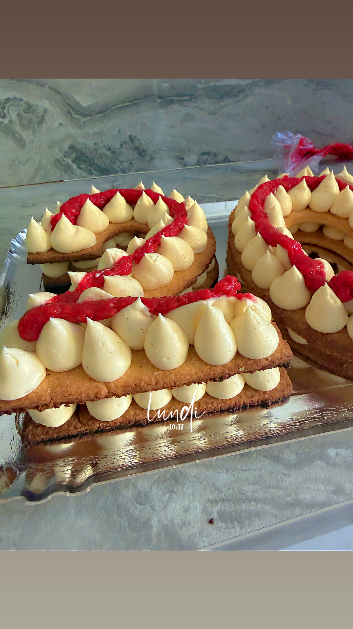 Number Cake 23 framboise